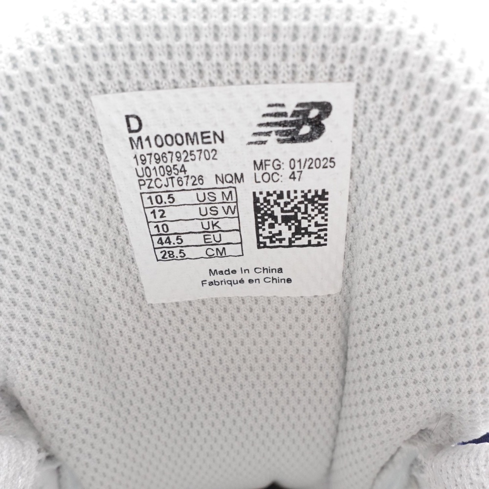 NEW Men's New Balance 1000 Sneakers M1000MEN Navy/Sea Salt - Picture 8 of 11